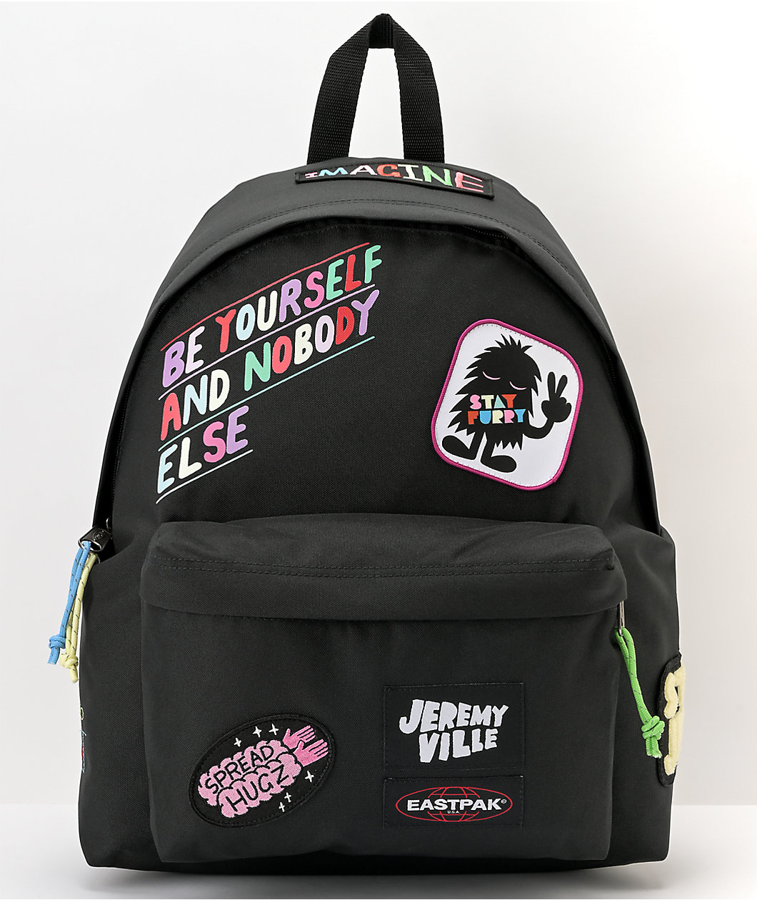 Waarneembaar Hoelahoep Fragiel Classical Eastpak x Jeremyville Patched Black Padded Pak'r Backpack sales  hot | Shipping in 24h at outletussports.com